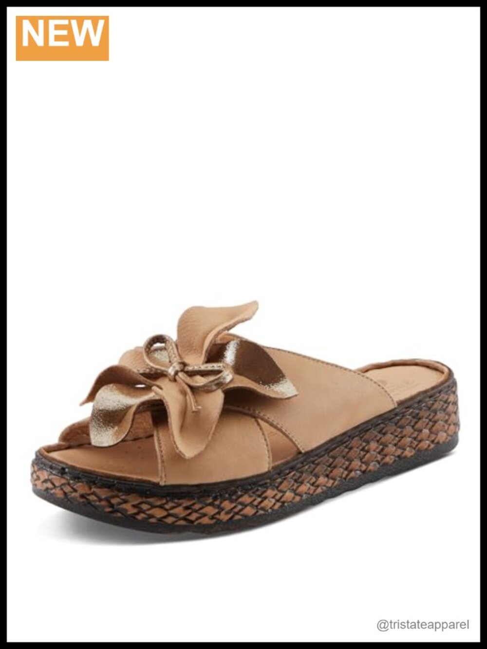 Spring Step Women's Hilary Glam Leather Wedge Sandal Comfort
